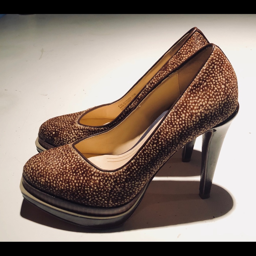 Cole Haan x Nike Air cheetah print fur and patent